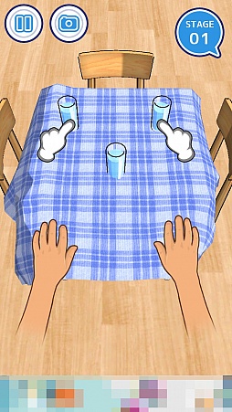 画像集 No.003のサムネイル画像 / ひたすら引っぱり続けるフリックアクションゲーム「俺に引けないテーブルクロスはない！！」を紹介する「（ほぼ）日刊スマホゲーム通信」第1087回