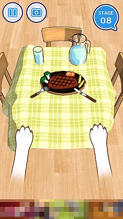 画像集 No.008のサムネイル画像 / ひたすら引っぱり続けるフリックアクションゲーム「俺に引けないテーブルクロスはない！！」を紹介する「（ほぼ）日刊スマホゲーム通信」第1087回
