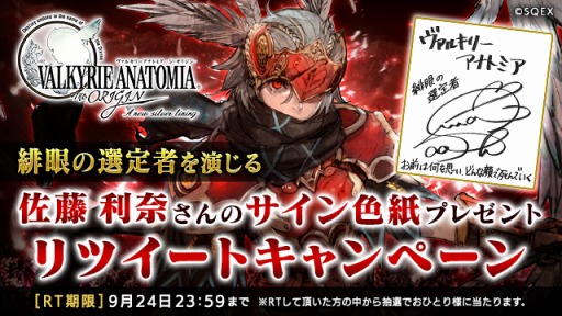 画像集 No.002のサムネイル画像 / 「VALKYRIE ANATOMIA」，オリジナル新キャラクター「緋眼の選定者」が登場