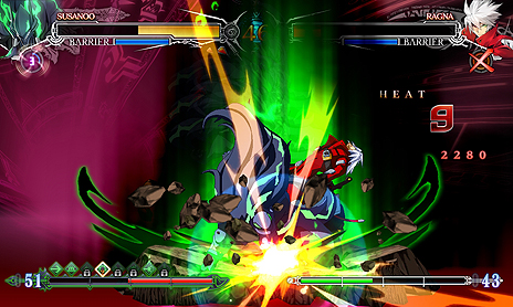 画像集 No.013のサムネイル画像 / コンシューマ機版「BLAZBLUE CENTRALFICTION」,ストーリーモードクリアなどで解放されるプレイアブルキャラ「スサノオ」の情報が公開