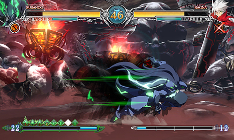 画像集 No.015のサムネイル画像 / コンシューマ機版「BLAZBLUE CENTRALFICTION」,ストーリーモードクリアなどで解放されるプレイアブルキャラ「スサノオ」の情報が公開