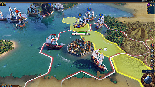 画像集#002のサムネイル/「シヴィライゼーション VI」のアップデートが10月23日より配信へ。「Sid Meier's Pirates!」にインスパイアされた新シナリオが登場