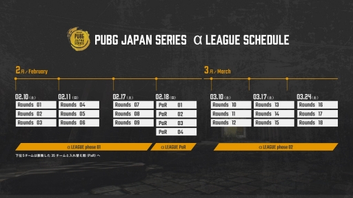 画像集 No.003のサムネイル画像 / DMM GAMESの「PUBG」公式大会「PUBG JAPAN SERIES」,aリーグ開幕戦及び正式スケジュールの情報が公開に