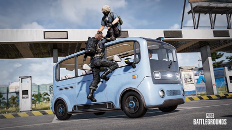 画像集 No.001のサムネイル画像 / 「PUBG: BATTLEGROUNDS」,高い加速力を誇る電気自動車「Pico Bus」を実装。連携して高所に登る新アクション「協力パルクール」も登場