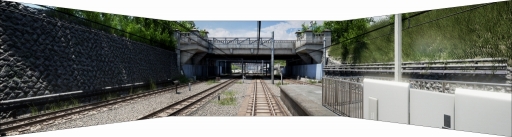 画像集 No.003のサムネイル画像 / 新たなAC版「電車でGO!!」が発表に。3画面の大型ディスプレイに映し出される車窓風景で,運転士気分が味わえる。連動スマホアプリも今冬配信