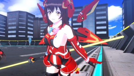画像集 No.002のサムネイル画像 / PS Vita用新タイトル「新星抜擢ドライブガールズ」がTGS 2016のKONAMIブースに出展。車に変身する美少女キャラを操る3Dアクション