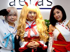 「AKIBA'S TRIP Festa!」の自警団メンバーが編集部を来訪。実機でゲームを体験しつつ,リアルストリップアクションを体験してみた