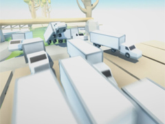 爆走するトラックの上を跳び移る一人称視点アクション「Clustertruck」がリリース