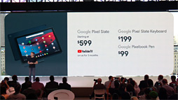 画像集 No.012のサムネイル画像 / Google,「Pixel Slate」タブレットを発表。タッチ操作に最適化した新世代Chrome OS搭載で税別599ドルから