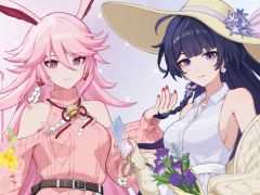 「崩壊3rd」のコラボカフェ「花時の宴」,メニューや特典の情報を公開。LED BIG アクリルスタンドフィギュアなどのグッズは通販での販売も