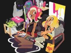 「Splatoon展 at TOWER RECORDS」がタワーレコード渋谷店で7月13日から開催。横幅約15メートルの年表や,amiiboの試作品などが展示予定