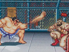 朝起きて,百裂張り手中の本田vs.しゃがみザンギがいる生活。「ストリートファイターII ゲーム情景アクリルスタンド」7月発売