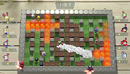 画像集 No.001のサムネイル画像 / 「SUPER BOMBERMAN R」プレイレポート。おなじみのゲームシステムをベースに各要素がパワーアップし，テーブルモードとの相性も良し