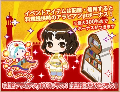 画像集 No.008のサムネイル画像 / 「異世界でカフェを開店しました。」でイベント「スパイス香る！アラビアン」が開始