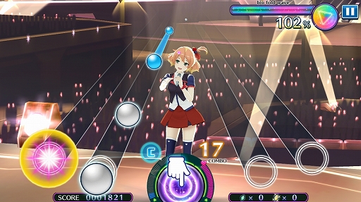 画像集 No.015のサムネイル画像 / 「マクロス」シリーズの歌姫と名曲が目白押し! “超時空リズムゲーム”を謳う「歌マクロス スマホDeカルチャー」プレイレポート