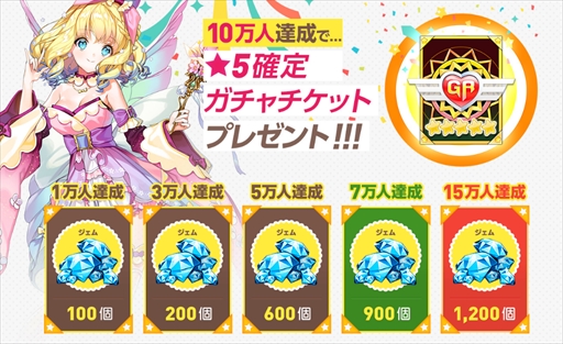画像集 No.002のサムネイル画像 / 「ガールズリボーン」，事前登録者数3万人を突破。事前登録イベントなどを開催中