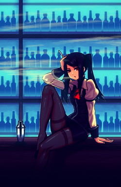 画像集 No.019のサムネイル画像 / PS Vita版「VA-11 Hall-A」は11月16日に発売。PC-98風グラフィックスで描かれるディストピア&サイバーパンク世界の物語