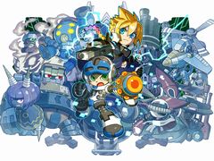 「マイティガンヴォルト バースト」のNintendo Siwtch版が本日配信。主人公のベックとガンヴォルト,そしてボスキャラ&ステージの情報が公開に