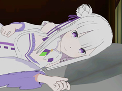 エミリアに甘えてみる? スマホ向けVRアプリ「VRでエミリアと異世界生活-膝枕編」と「添寝編」が配信開始
