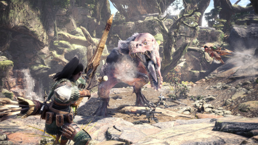 画像集 No.001のサムネイル画像 / ［gamescom］「MONSTER HUNTER: WORLD」の最新スクリーンショットが公開。古代樹の森や大蟻塚の荒地に生息するモンスターが確認できる