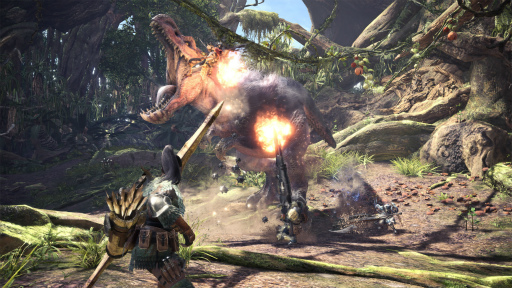 画像集 No.002のサムネイル画像 / ［gamescom］「MONSTER HUNTER: WORLD」の最新スクリーンショットが公開。古代樹の森や大蟻塚の荒地に生息するモンスターが確認できる