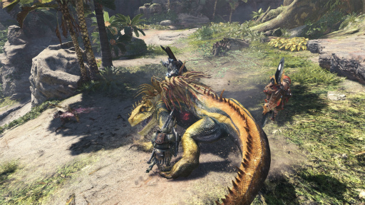 画像集 No.004のサムネイル画像 / ［gamescom］「MONSTER HUNTER: WORLD」の最新スクリーンショットが公開。古代樹の森や大蟻塚の荒地に生息するモンスターが確認できる
