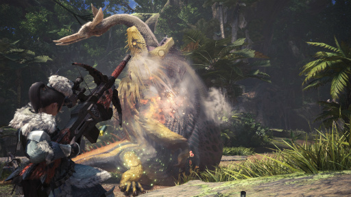 画像集 No.007のサムネイル画像 / ［gamescom］「MONSTER HUNTER: WORLD」の最新スクリーンショットが公開。古代樹の森や大蟻塚の荒地に生息するモンスターが確認できる