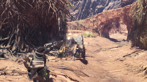 画像集 No.014のサムネイル画像 / ［gamescom］「MONSTER HUNTER: WORLD」の最新スクリーンショットが公開。古代樹の森や大蟻塚の荒地に生息するモンスターが確認できる