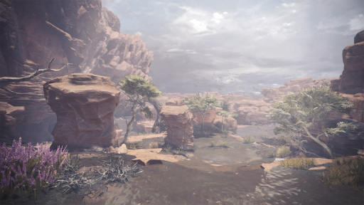 画像集 No.023のサムネイル画像 / ［gamescom］「MONSTER HUNTER: WORLD」の最新スクリーンショットが公開。古代樹の森や大蟻塚の荒地に生息するモンスターが確認できる