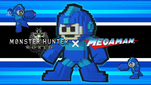 画像集 No.002のサムネイル画像 / 「MONSTER HUNTER: WORLD」でロックマンとハンティング。カプコンの名作アクション「ロックマン」とのコラボを発表