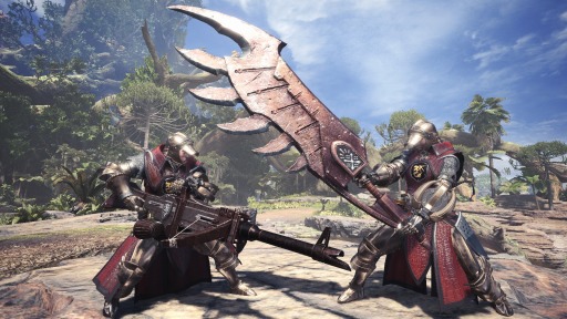 画像集 No.001のサムネイル画像 / PC版「MONSTER HUNTER WORLD」，防具「防衛隊α」シリーズ＆全14種の「防衛隊派生」武器が実装に。カムバックキャンペーンもスタート