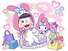 「にゅ〜パズ松さん 新品卒業計画」と「サンリオキャラクターズ」のコラボがスタート。ハローキティやけろけろけろっぴたちが6つ子と夢の共演