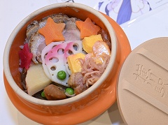 「プリンセスコネクト!Re:Dive」ד峠の釜めし”荻野屋コラボ試食会レポ。店内には,コラボグッズである等身大パネルの展示も