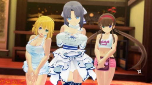 画像集 No.013のサムネイル画像 / 「閃乱カグラ Burst Re:Newal」，追加キャラクターの紫，忌夢，両備，両奈が本日配信