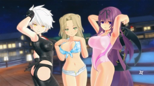 画像集 No.014のサムネイル画像 / 「閃乱カグラ Burst Re:Newal」，追加キャラクターの紫，忌夢，両備，両奈が本日配信