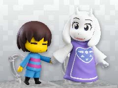「UNDERTALE」ニンゲンとトリエルのねんどろいどが発売。バタースコッチシナモンパイや,手つなぎパーツ,フラウィなどのオプションパーツが付属
