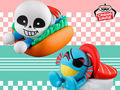 * スシの ニオイがする。「UNDERTALE」のサンズとアンダインが食べ物に挟まれているデザインのフィギュアが登場