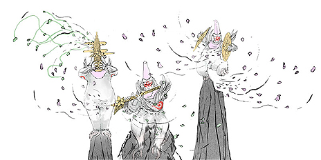 画像集 No.008のサムネイル画像 / 「大神 絶景版」のショートムービーが6週連続で公開へ。第1回では筆しらべ「画龍」と「桜花」,妖怪「天邪鬼」達を紹介