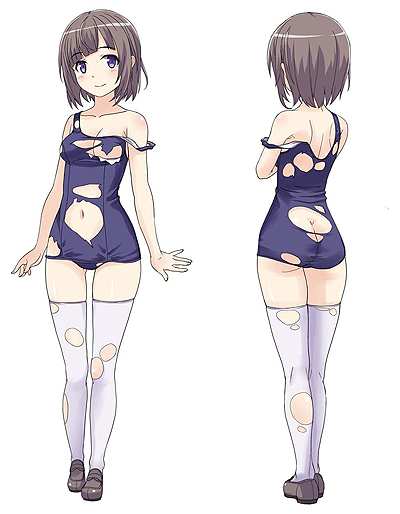 画像集 No.003のサムネイル画像 / 「ぎゃる☆がん2」の初回封入特典と限定版の詳細が公開。衣装「破れすぎたスクール水着」のスクリーンショットも