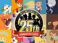 レベルファイブは今日で創立25周年。特設サイトを公開し,記念イラストによる壁紙の無料配布実施中