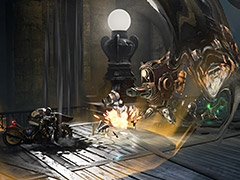 ガジェット満載の戦闘マシン(バイク)で敵を粉砕しつつ疾走する「スティール ラッツ」が,PS4で11月29日に国内発売