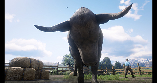 画像集#004のサムネイル/「Ghost of Tsushima」「RDR2」「ジャストコーズ4」で2021年の干支,牛を撮る! 可愛い牛から獰猛な牛,空飛ぶ牛までよりどりみどり