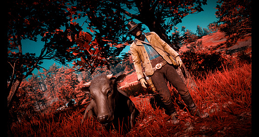 画像集#008のサムネイル/「Ghost of Tsushima」「RDR2」「ジャストコーズ4」で2021年の干支,牛を撮る! 可愛い牛から獰猛な牛,空飛ぶ牛までよりどりみどり