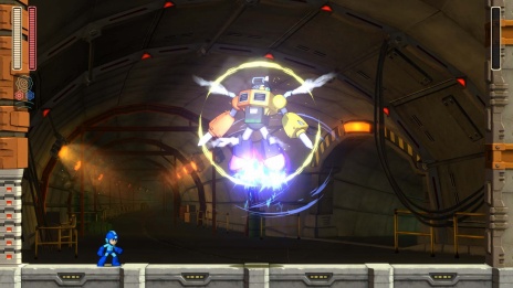 画像集 No.010のサムネイル画像 / 「ロックマン11 運命の歯車!!」,ボスキャラクター「パイルマン」が公開。高速突進攻撃が得意な建築支援ロボット