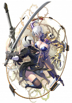 画像集 No.001のサムネイル画像 / 「ソウルキャリバーVI」に「NieR：Automata」の“2B（ヨルハ二号B型）”が参戦決定。キャラクター紹介PVも公開に