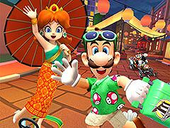 「マリオカート ツアー」,アジアの都市コースを舞台にしたウィンターツアーが開幕。キャサリン(オレンジ)らリーグランキング上位報酬も公開に