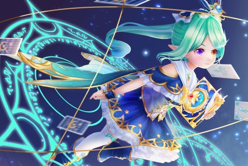 画像集 No.004のサムネイル画像 / 「暁のエピカ」，新キャラクター「導きのカードマスター シャーロット」が英雄ガチャに登場
