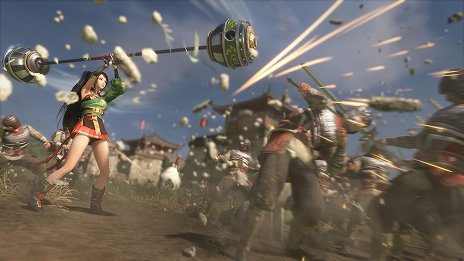 画像集 No.004のサムネイル画像 / 「真・三國無双8」,追加武器第4弾が配信開始。鎖付きの笛や,矢に変形する鈍器など,個性的な3種の武器が登場