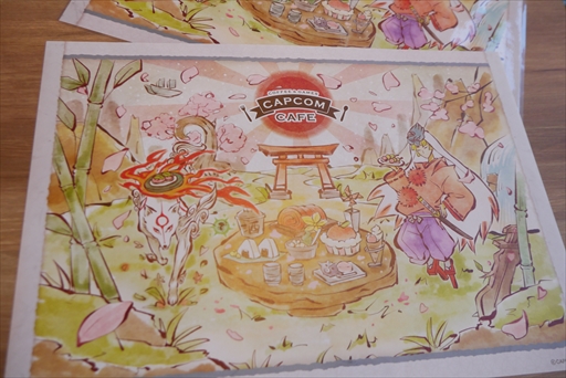 画像集#006のサムネイル/カプコンカフェ×大神コラボメニュー試食レポート。キャラクターをイメージした素敵なドリンクに加え,和風のご飯ものも充実