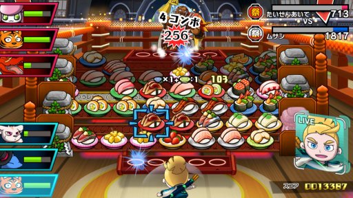 画像集 No.001のサムネイル画像 / Switch/3DS向けアクションパズル「超回転 寿司ストライカー The Way of Sushido」,プレイヤーのパートナー「スシガミ」の情報を公開